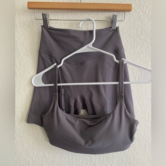 Vitality Cloud II Scoop Bra & Volley Short  Concrete - Picture 1 of 7